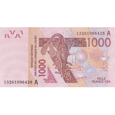 P115Am Ivory Coast - 1000 Francs Year 2013